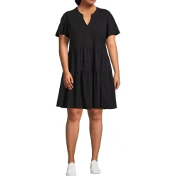 Women's Cotton Jersey Tiered Mini Dress