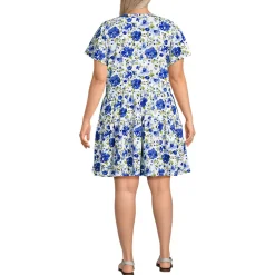 Women's Cotton Jersey Tiered Mini Dress