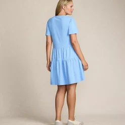 Women's Cotton Jersey Tiered Mini Dress