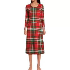Women's Cotton Long Sleeve Midcalf Nightgown
