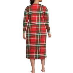 Women's Cotton Long Sleeve Midcalf Nightgown