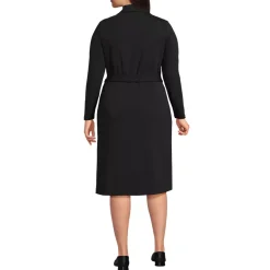 Women's Cotton Modal Collared Wrap Dress