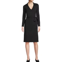 Women's Cotton Modal Collared Wrap Dress