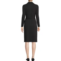 Women's Cotton Modal Collared Wrap Dress