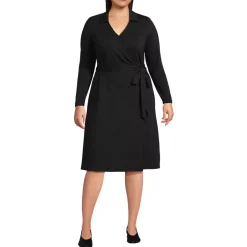 Women's Cotton Modal Collared Wrap Dress
