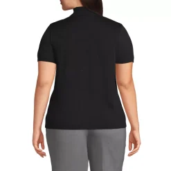 Women's Cotton Modal Half Sleeve Mock Neck Pullover Sweater