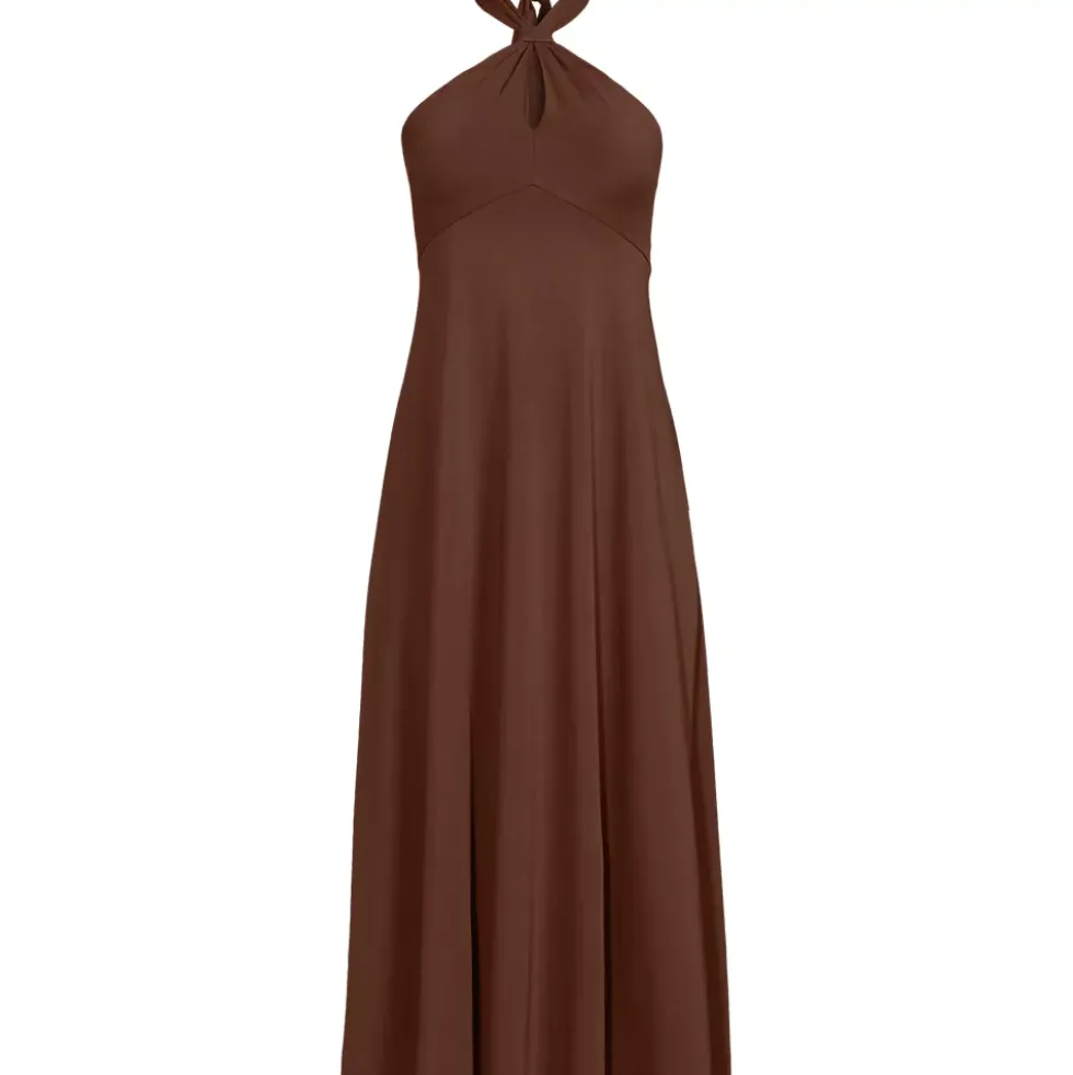 Women's Cotton Modal Halter Midi Dress