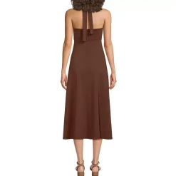 Women's Cotton Modal Halter Midi Dress