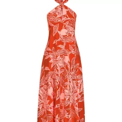Women's Cotton Modal Halter Midi Dress
