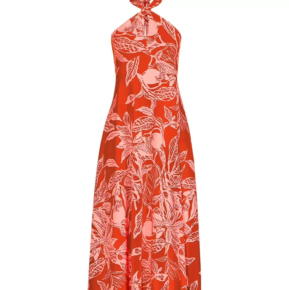 Women's Cotton Modal Halter Midi Dress