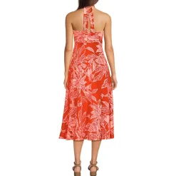 Women's Cotton Modal Halter Midi Dress