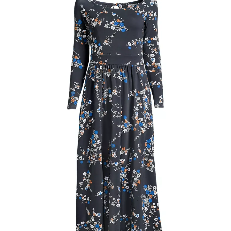 Women's Cotton Modal Off Shoulder Midi Dress