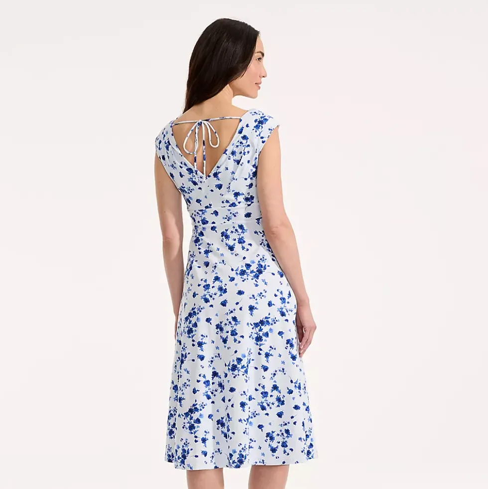 Women's Cotton Modal Off the Shoulder Wrap Midi Dress