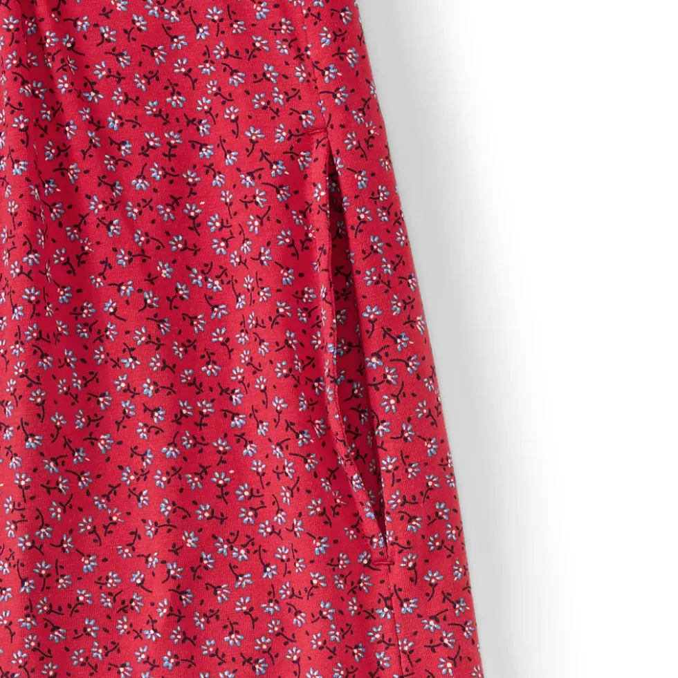 Women's Cotton Modal Pintuck Short Sleeve Dress