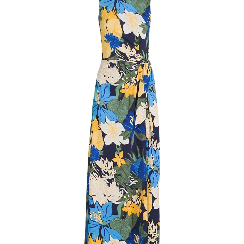 Women's Cotton Modal Sleeveless Tie Waist Maxi Dress