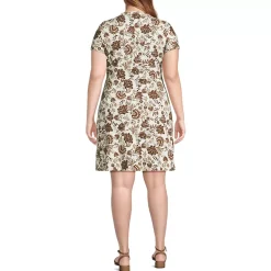 Women's Cotton Modal V Neck Mini Wrap Dress