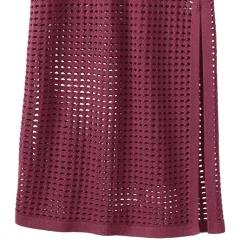 Women's Cotton Open Knit Maxi Swim Cover-up Skirt