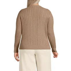 Women's Cotton Pointelle Modern Cardigan Sweater