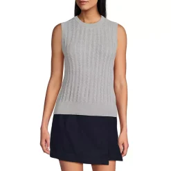 Women's Cotton Pointelle Shell Sweater