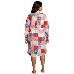 Women's Cotton Poplin Button Front Shirt Dress