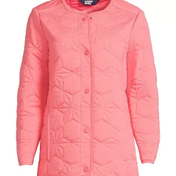 Women's Cotton Quilted Long Insulated Jacket