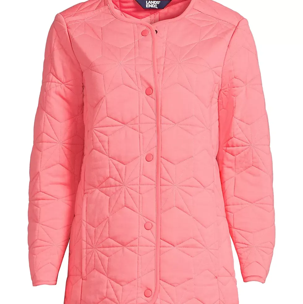 Women's Cotton Quilted Long Insulated Jacket
