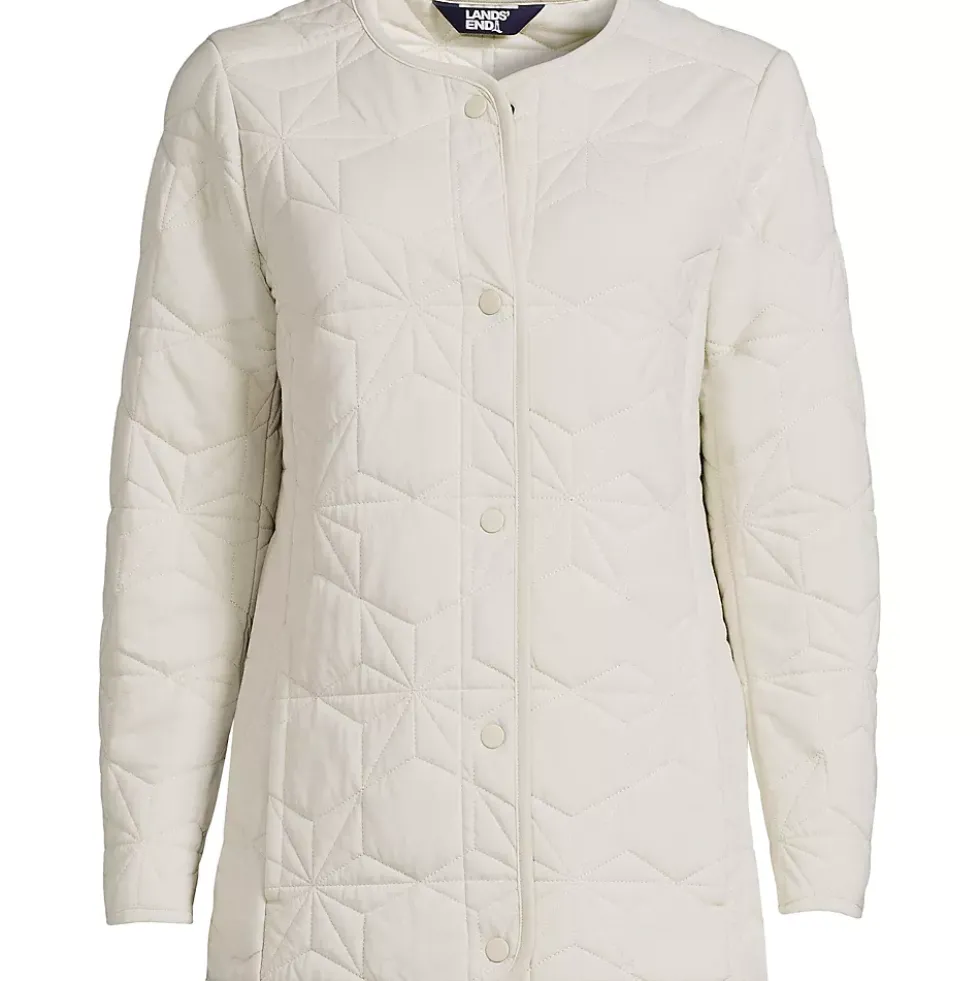 Women's Cotton Quilted Long Insulated Jacket
