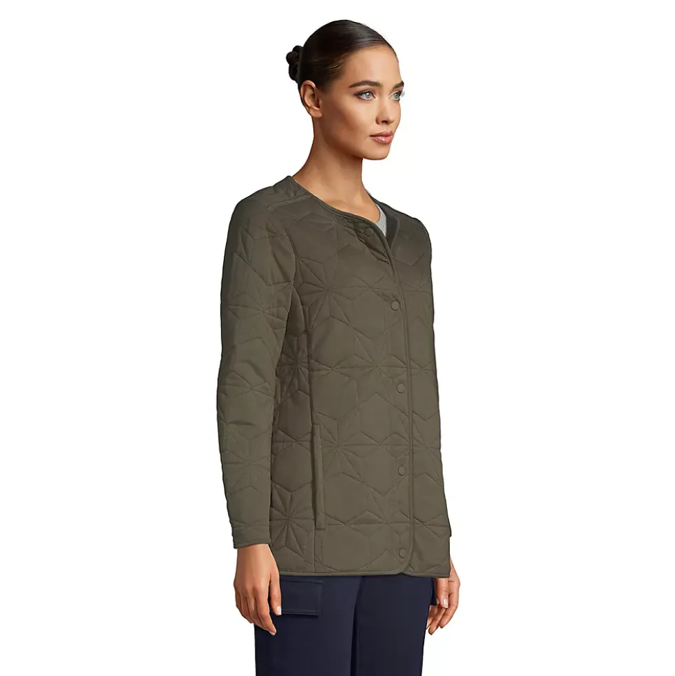 Women's Cotton Quilted Long Insulated Jacket