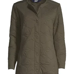 Women's Cotton Quilted Long Insulated Jacket
