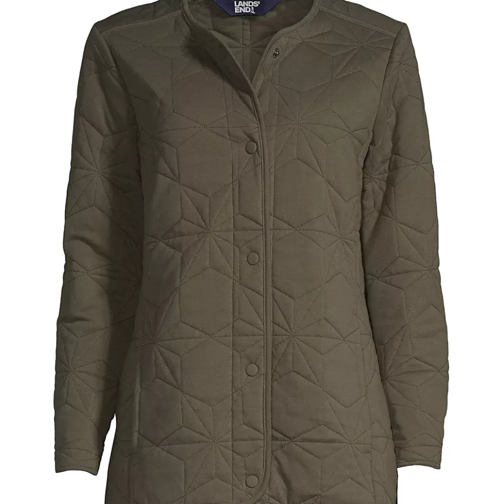 Women's Cotton Quilted Long Insulated Jacket