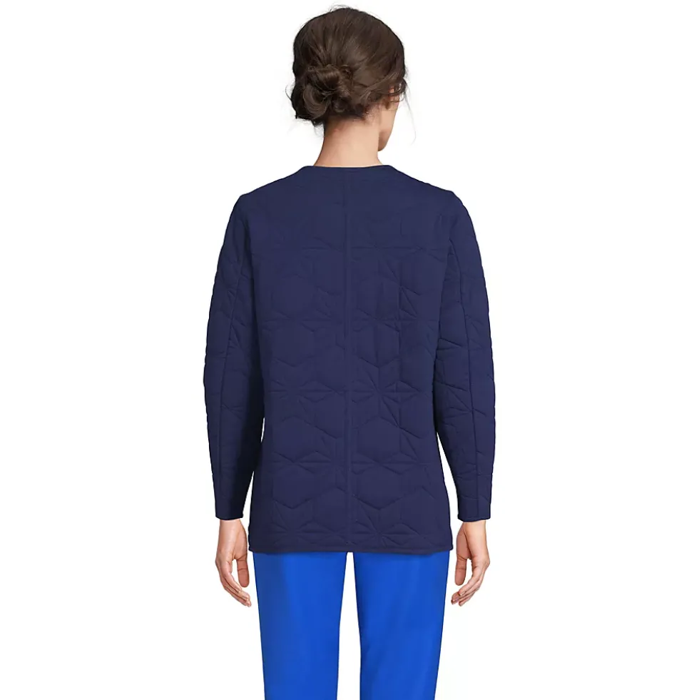 Women's Cotton Quilted Long Insulated Jacket