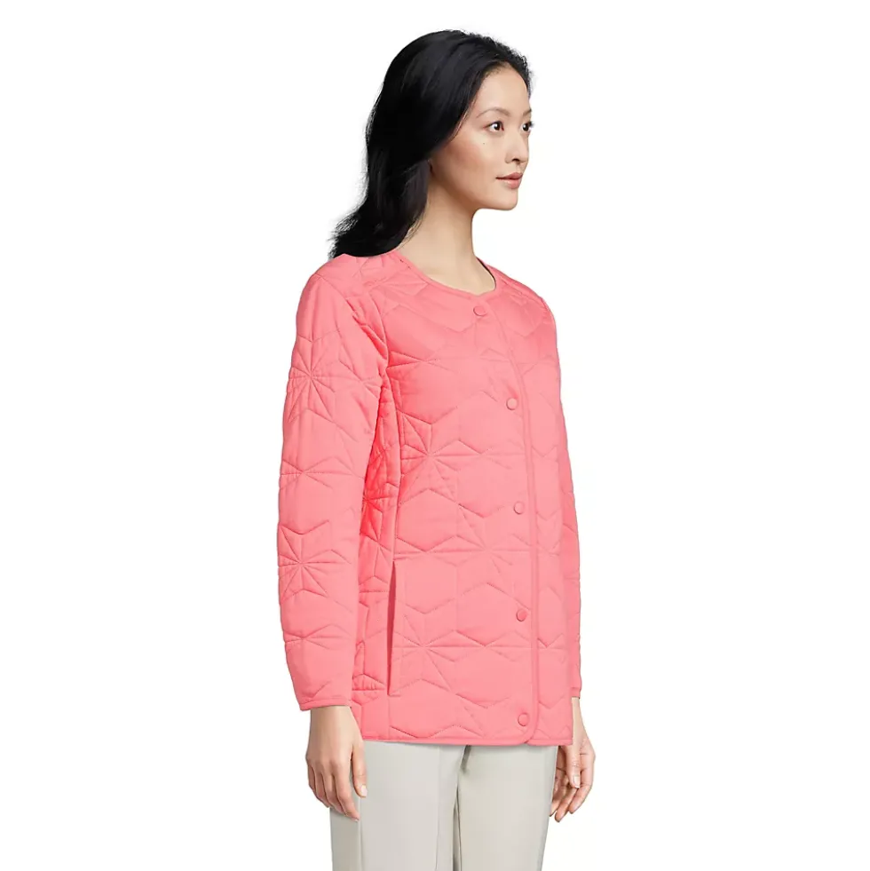 Women's Cotton Quilted Long Insulated Jacket