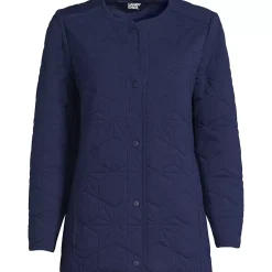 Women's Cotton Quilted Long Insulated Jacket