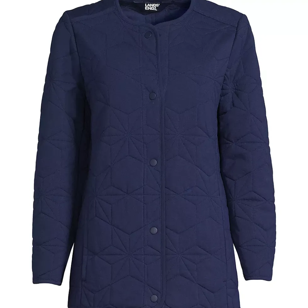 Women's Cotton Quilted Long Insulated Jacket