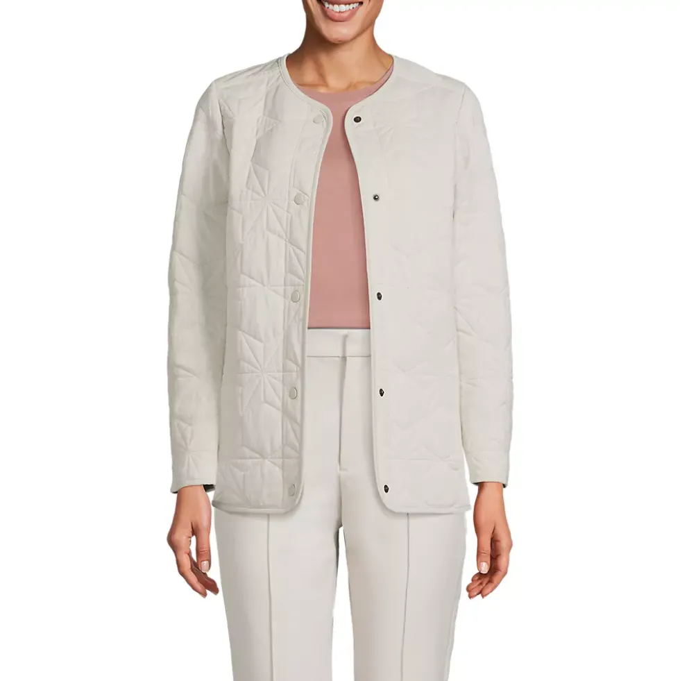 Women's Cotton Quilted Long Insulated Jacket
