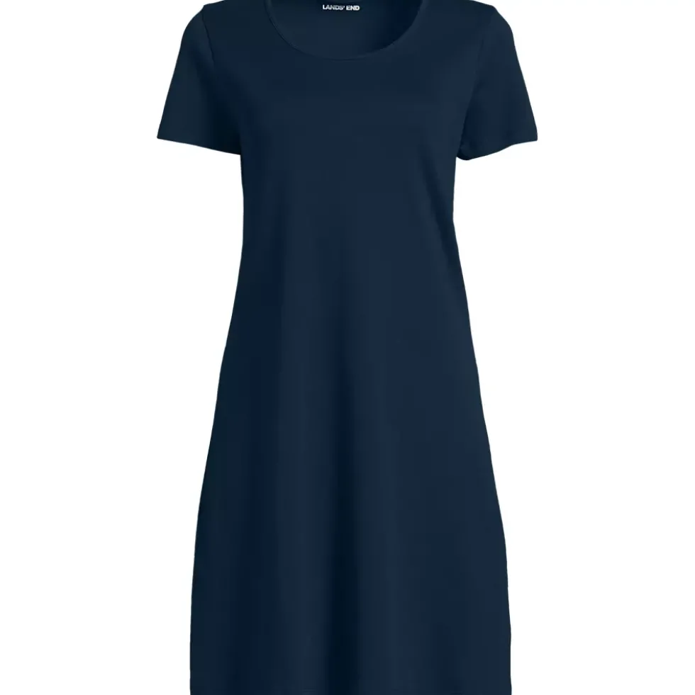 Women's Cotton Short Sleeve Knee Length Nightgown
