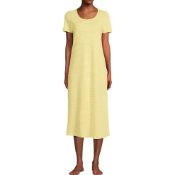 Women's Cotton Short Sleeve Midcalf Nightgown
