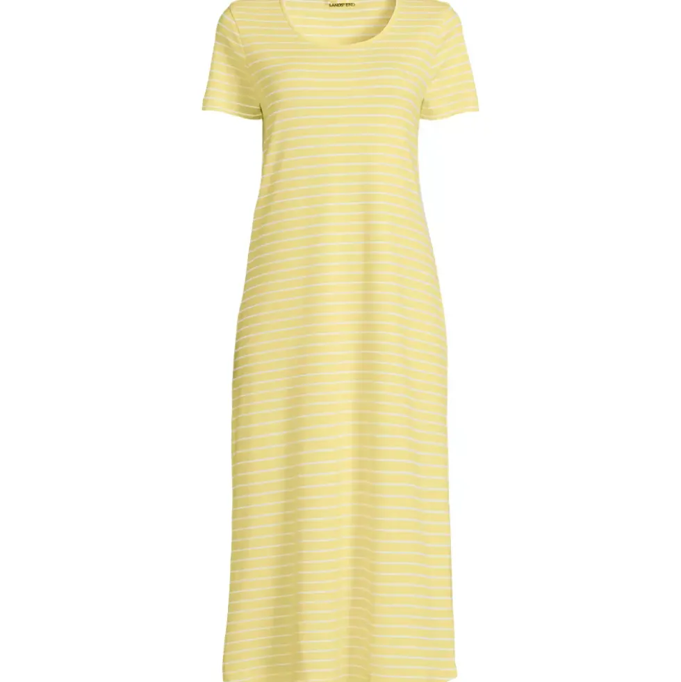 Women's Cotton Short Sleeve Midcalf Nightgown