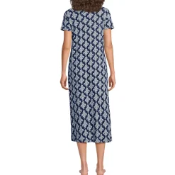 Women's Cotton Short Sleeve Midcalf Nightgown