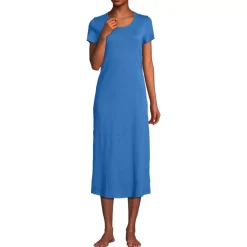 Women's Cotton Short Sleeve Midcalf Nightgown