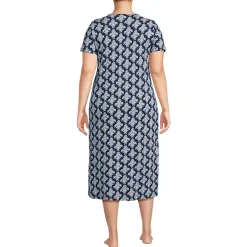 Women's Cotton Short Sleeve Midcalf Nightgown