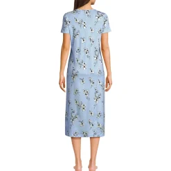 Women's Cotton Short Sleeve Midcalf Nightgown