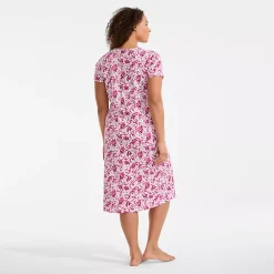 Women's Cotton Short Sleeve Midcalf Nightgown