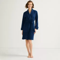 Women's Cotton Terry Knee Length Spa Bath Robe