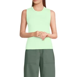 Women's Cotton Viscose Braided Neck Tank Sweater