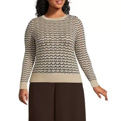 Women's Cotton Viscose Button Shoulder Modern Crew Sweater