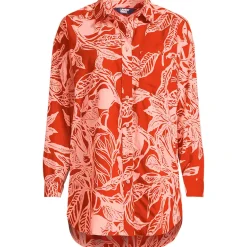 Women's Cotton Voile Billowy Oversized Shirt