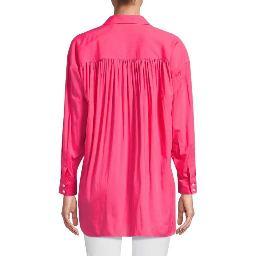 Women's Cotton Voile Billowy Oversized Shirt