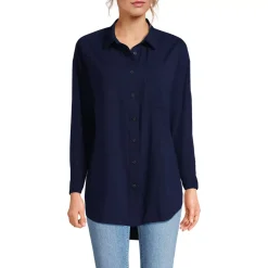 Women's Cotton Voile Billowy Oversized Shirt