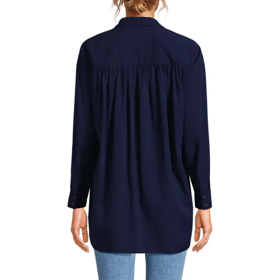 Women's Cotton Voile Billowy Oversized Shirt